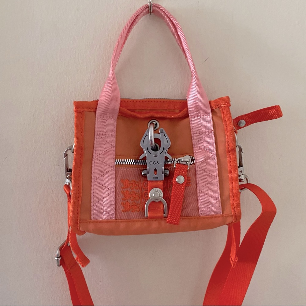 George Gina & Lucy Sweets Size Mini Peach Party Orange and Pink Crossbody Bag